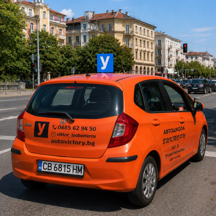 Учебният автомобил на автошкола AutoVictory